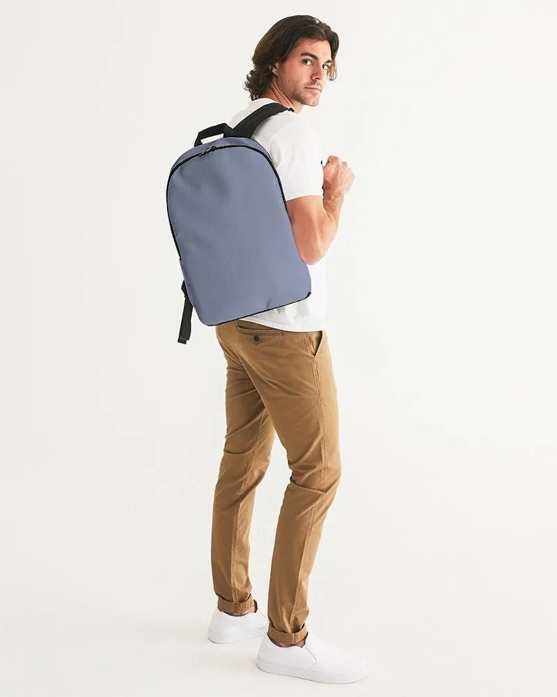 Shaded Pale Pastel Blue Gray Waterproof Backpack | C30M22Y0K30