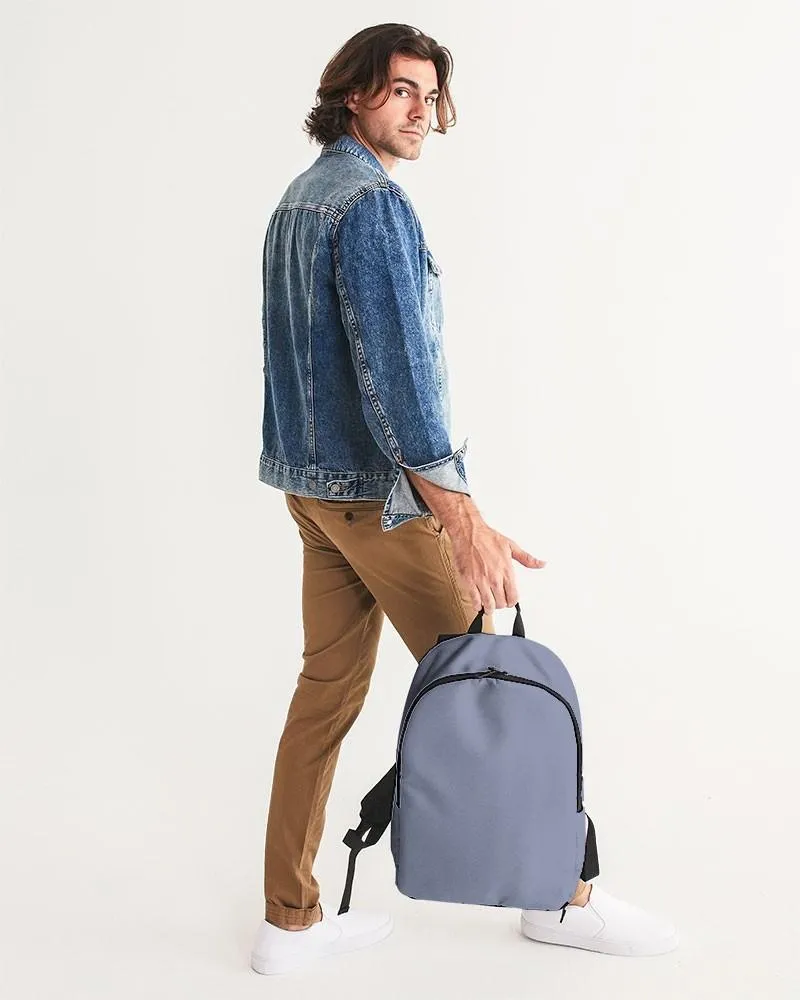 Shaded Pale Pastel Blue Gray Waterproof Backpack | C30M22Y0K30