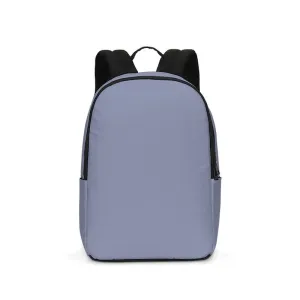 Shaded Pale Pastel Blue Gray Waterproof Backpack | C30M22Y0K30
