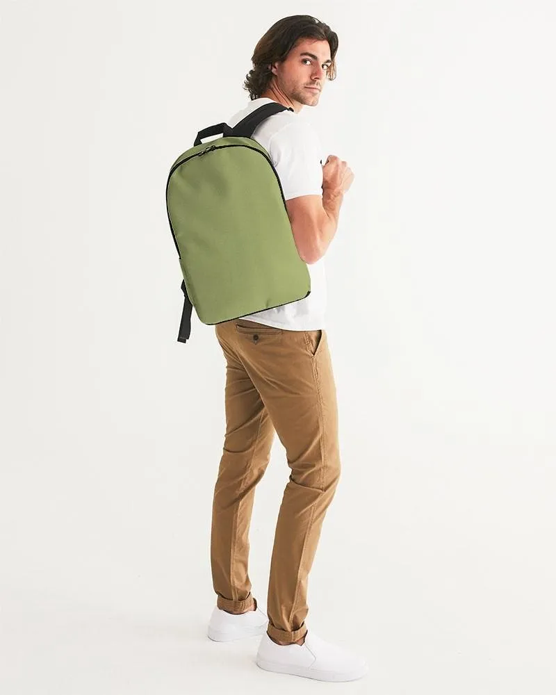 Shaded Pastel Warm Green Waterproof Backpack | C15M0Y60K30