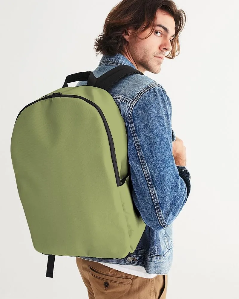 Shaded Pastel Warm Green Waterproof Backpack | C15M0Y60K30