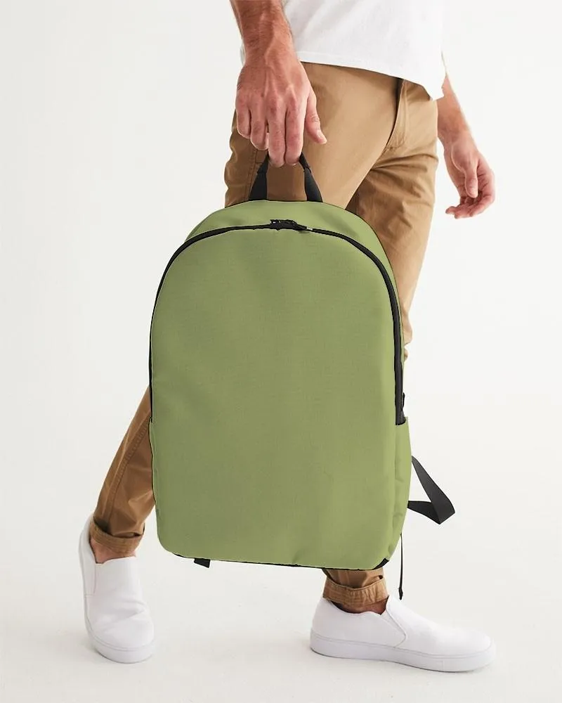 Shaded Pastel Warm Green Waterproof Backpack | C15M0Y60K30