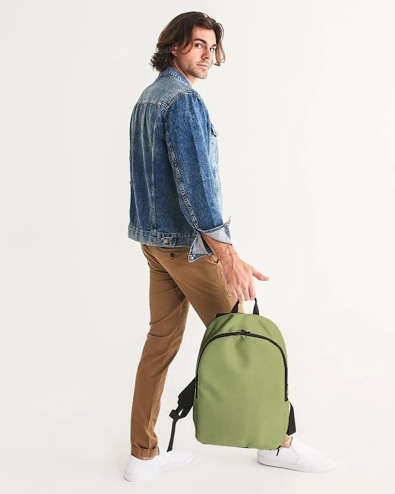 Shaded Pastel Warm Green Waterproof Backpack | C15M0Y60K30