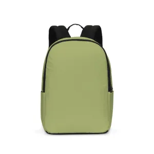 Shaded Pastel Warm Green Waterproof Backpack | C15M0Y60K30
