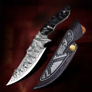 Shadow Blade Damascus Steel Outdoor Knife