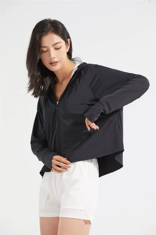 Shanghai Story Fishing Hunting Clothing For Women UPF 50  UV Sun Protection Long Sleeve Jacket Hoodie with Face Mask