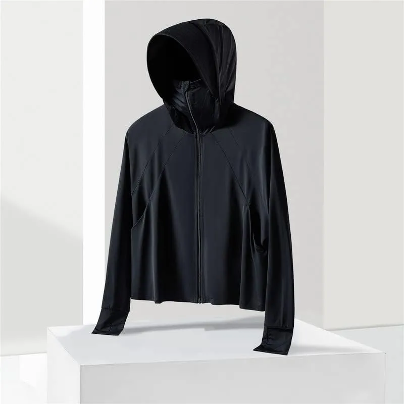 Shanghai Story Fishing Hunting Clothing For Women UPF 50  UV Sun Protection Long Sleeve Jacket Hoodie with Face Mask