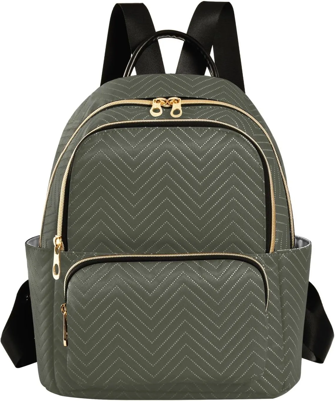 Sinestour Army Green Backpack Purse Lightweight Shoulder Bag Fashion Travel Backpack Handbags for Women Work Ladies Teenage