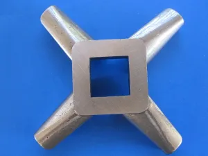 Size 32 Commercial Grade Stainless Steel Meat Grinder Knife Cutter for Electric or Manual Fits LEM Cabelas Hobart Torrey Universal Omcan Others