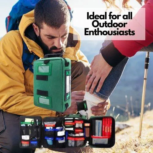 SmartKit® Emergency Outdoor First Aid Kit | 4 Sections - 255 Pcs