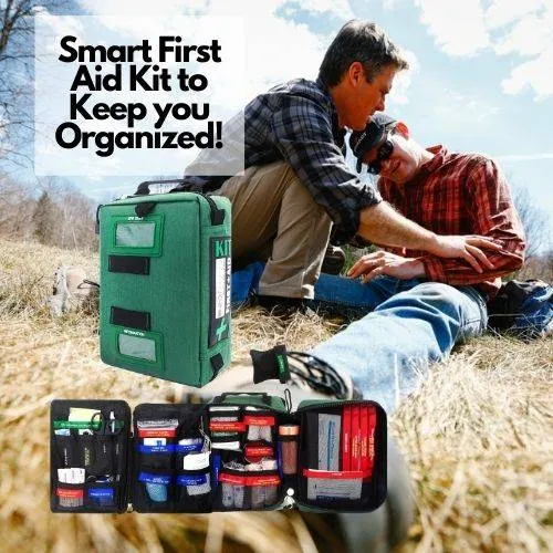 SmartKit® Emergency Outdoor First Aid Kit | 4 Sections - 255 Pcs