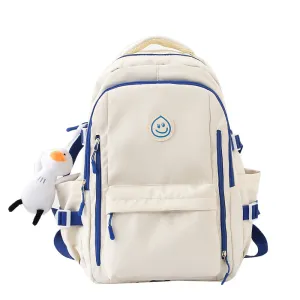 Smiley Waterproof School Backpack