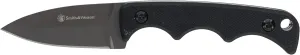 Smith & Wesson H.R.T Spear Point Neck Knife 5.5 in Overall Length with 2 in Blade Length and Breakaway Lanyard,Black