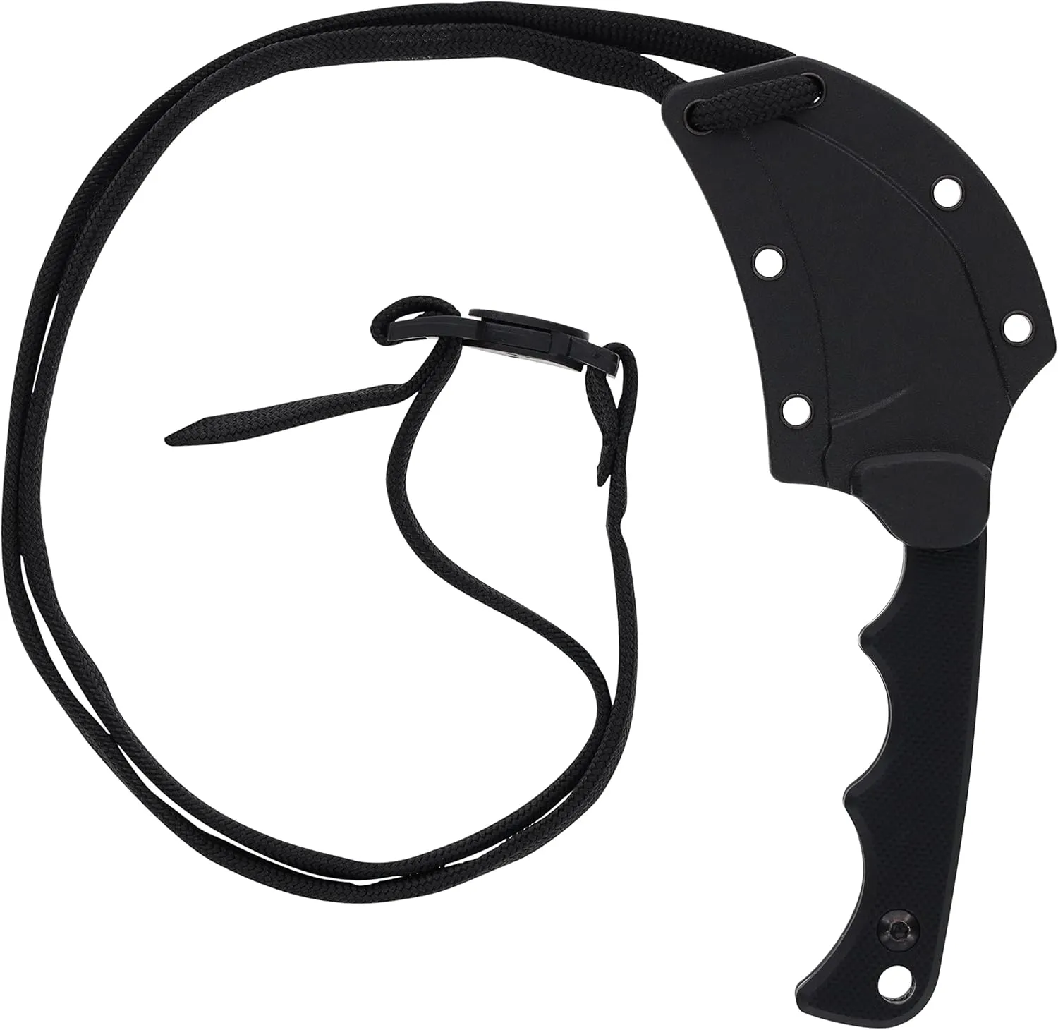 Smith&Wesson Accessories (8HT64) Smith & Wesson H.R.T Karambit Neck Knife 5.2 in Overall Length with 2 in Blade Length and Breakaway Lanyard,Black
