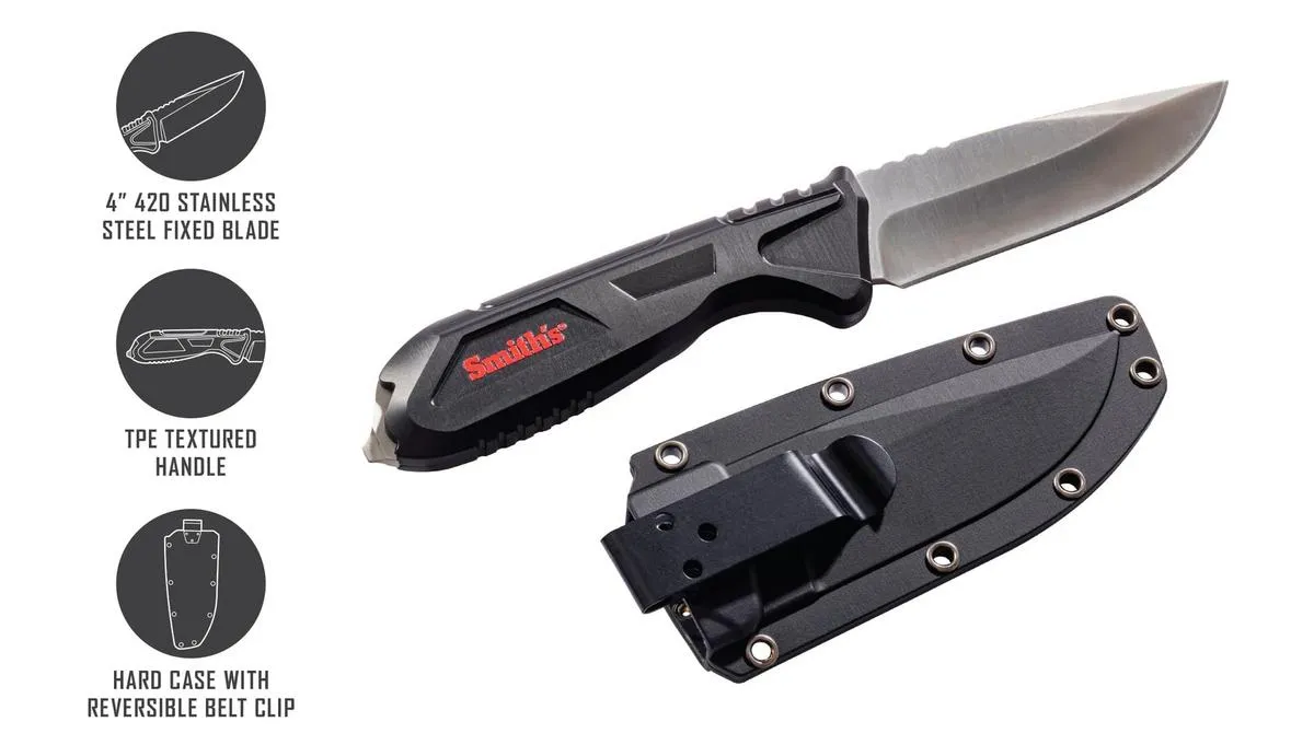 Smiths Fixed Blade Knife with sheath
