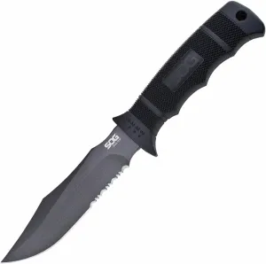 SOG Fixed Blade Knives with Sheath - SEAL Pup Tactical Knife, Survival Knife and Hunting Knife w/ 4.75 Inch Blade and Knife Sheath