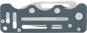 SOG Money Clip Folding Pocket Knife, Multi-Use Cash Card Wallet, Urban Grey