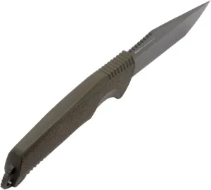 SOG Trident FX Straight Edge Fixed Blade Full-Tang Tanto Knife | CRYO 4116 Steel | GRN Grip | UMS Compatible Sheath