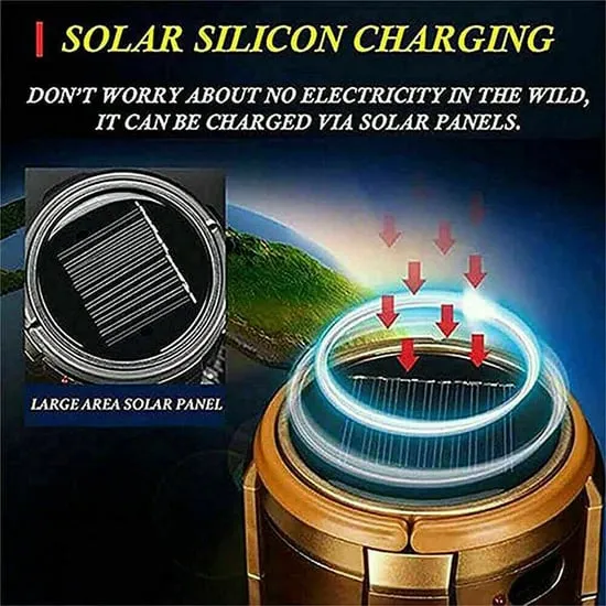 Solamp™ - 6 in 1 Portable Solar LED Camping Lamp