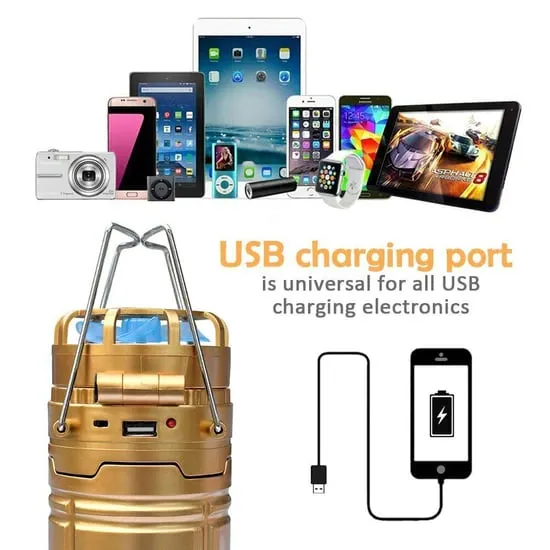 Solamp™ - 6 in 1 Portable Solar LED Camping Lamp