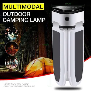 Solar Camping Light Led Lantern Tent Lamp Usb Rechargeable Outdoor Hiking Lights
