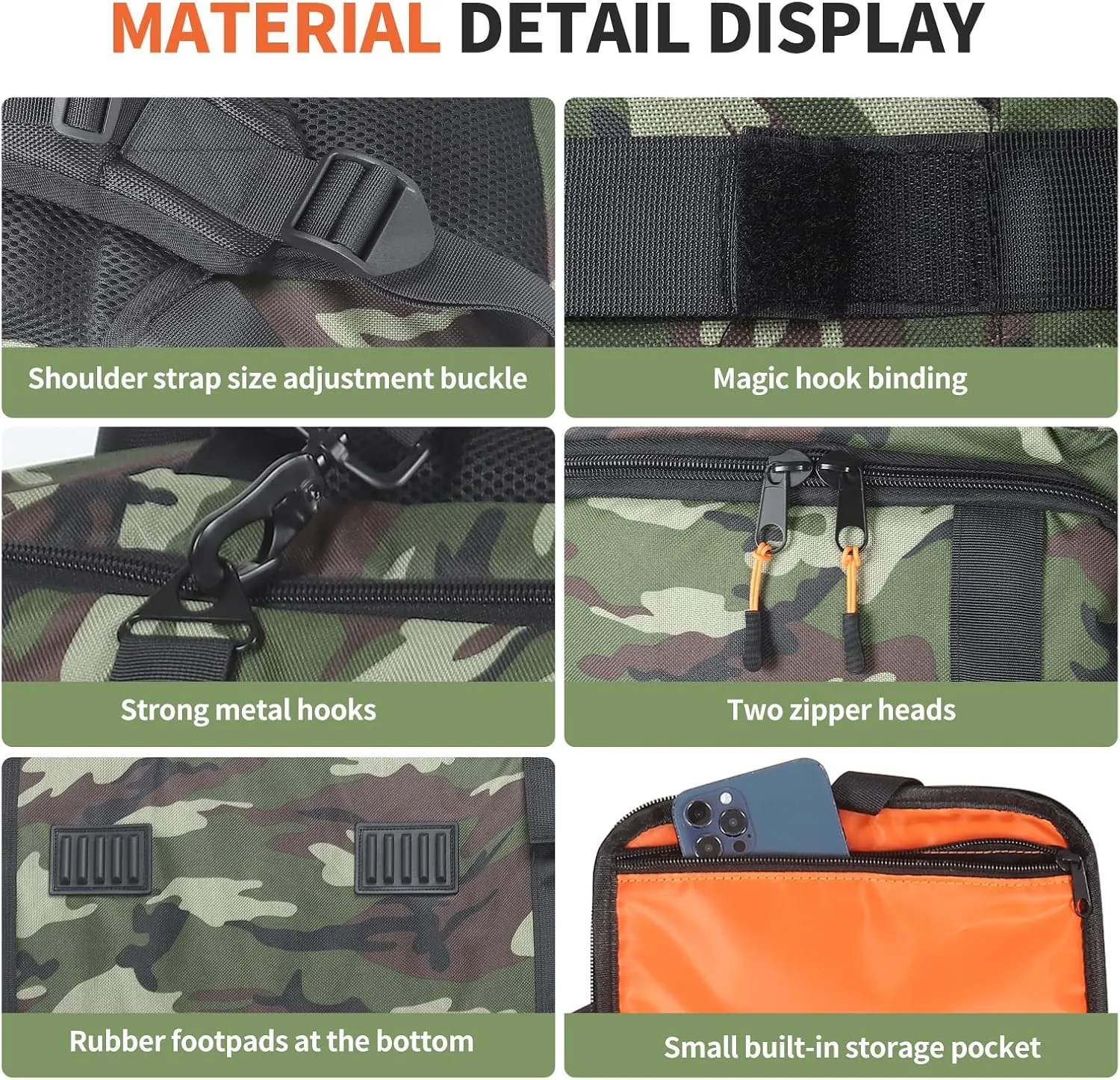 Speaker Bag Travel Case Replacement for JBL Party Box Series, Portable Speaker Carry Tote Bag Backpack for JBL PartyBox Club 120 Speaker (For JBL partybox 120 camouflage)