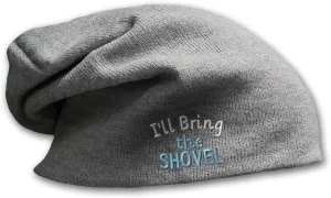 Speedy Pros Slouchy Beanie for Men I'll Bring The Shovel Women Skull Cap Winter Hats Cotton 1 Size