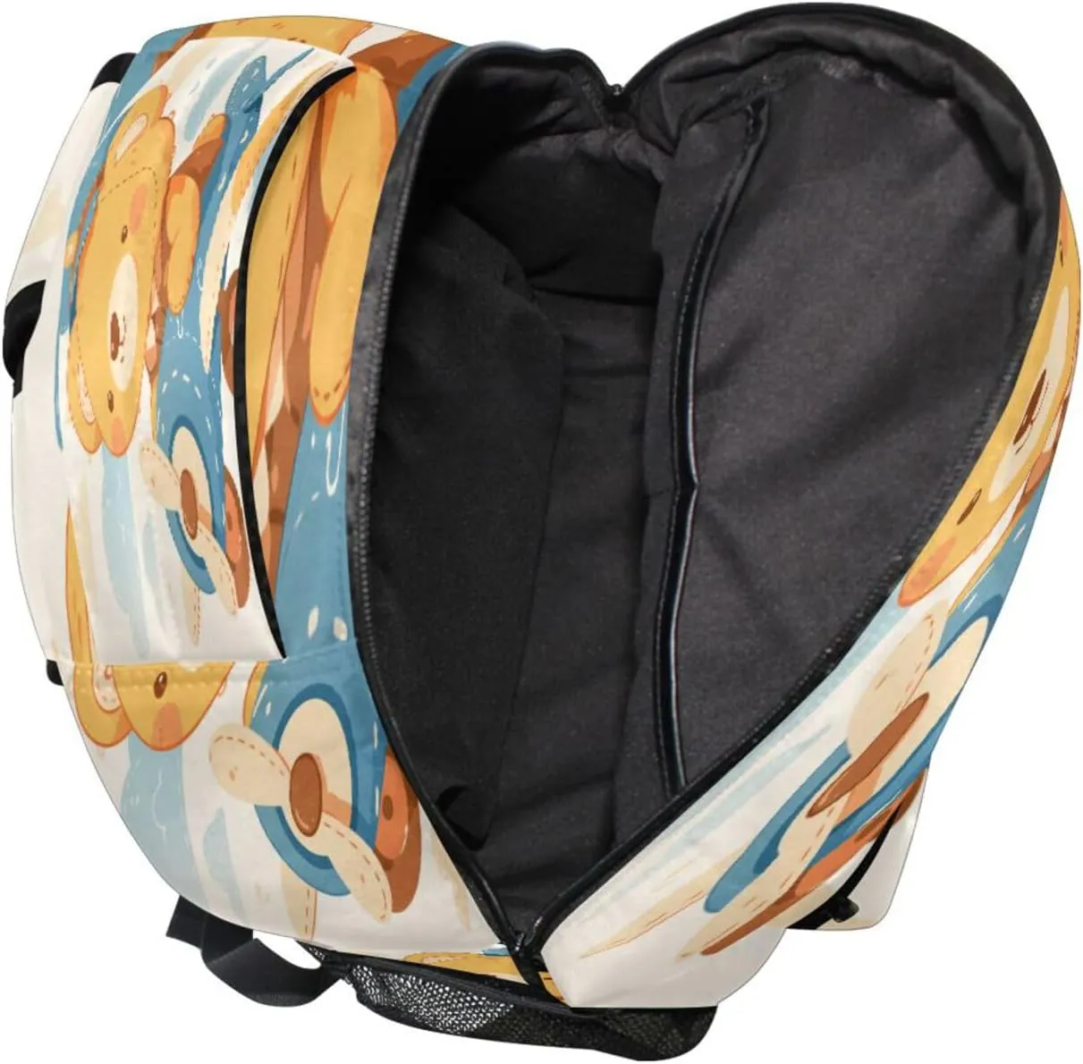 Sport Backpack for Men Women Waterproof Travel Laptop Backpack with Chest Strap for Business Work College Travel Trip Cute Teddy Bear Sitting in Plane Window