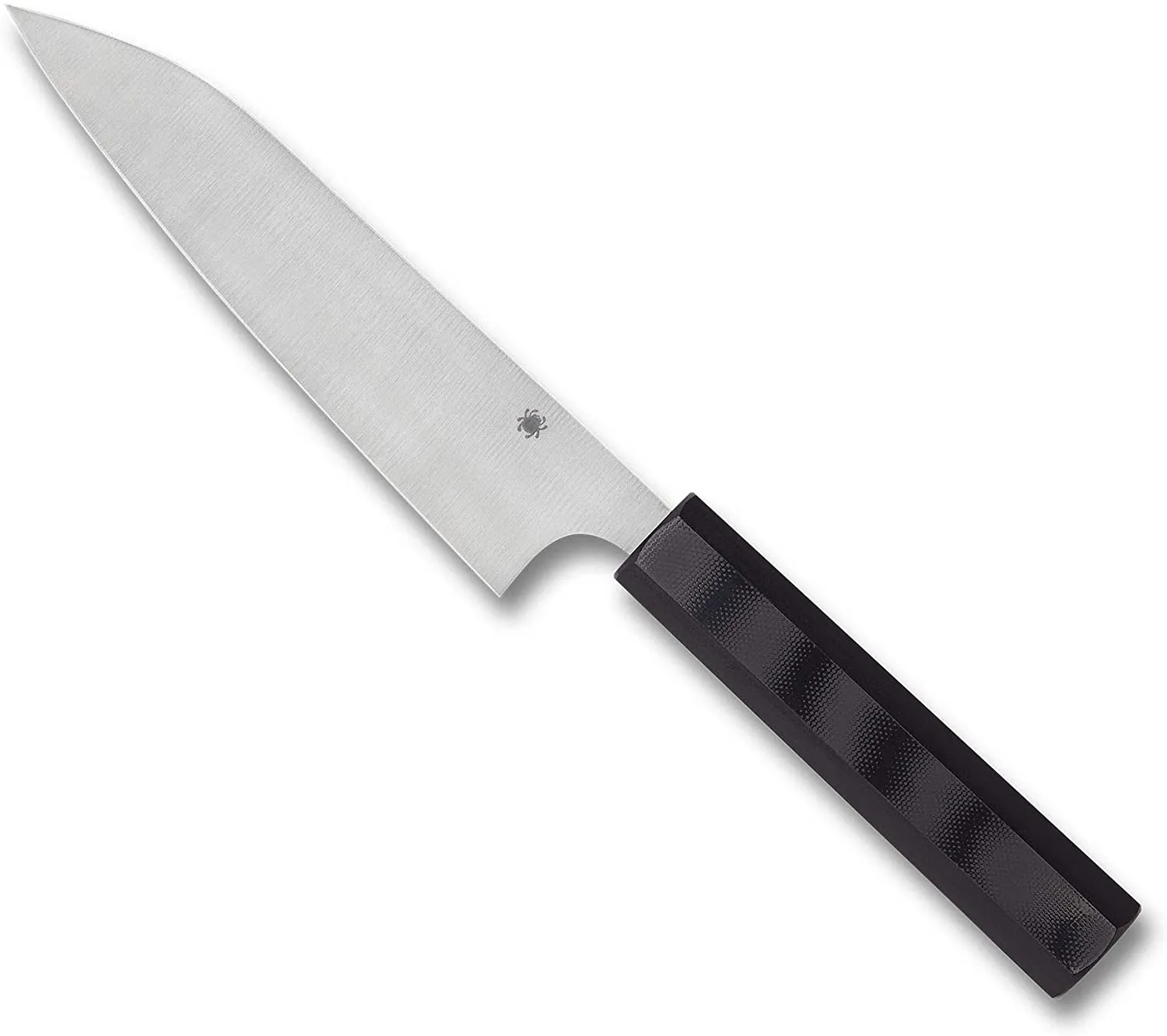 Spyderco K16GP Carter Wakiita Funayuki BD1N Black G10 Fixed Plain Edge Kitchen Knife