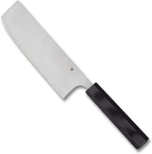 Spyderco K17GP Wakiita Nakiri BD1N Black G10 Premium PlainEdge Kitchen Knife