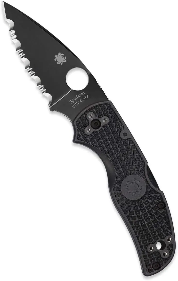 Spyderco Native 5 Lightweight Folding Knife, 3.1", Black