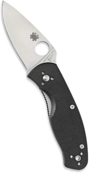 Spyderco Persistence Value Knife with 2.77" Stainless Steel Blade and Durable Black G-10 Handle - PlainEdge - C136GP