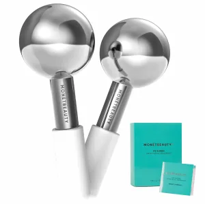 Stainless Steel Ice Globes for Facials (Silver), Durable Cryo Globes Instantly Reduce Puffiness, Tighten Pores and Sinus Relief, Face Globes for Facial Massages and Daily Beauty Routines