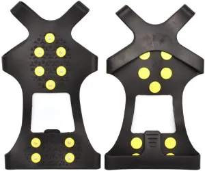 Stainless Steel Micro Spike Crampons Ice Snow Grips 1 Pair Snow Walk Traction Cleats Ice Cleats Traction Anti-Slip Shoes Ice Gripper for Walking,Jogging, Climbing and Hiking(X-Large)