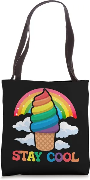 Stay Cool Ice Cream Tote Bag