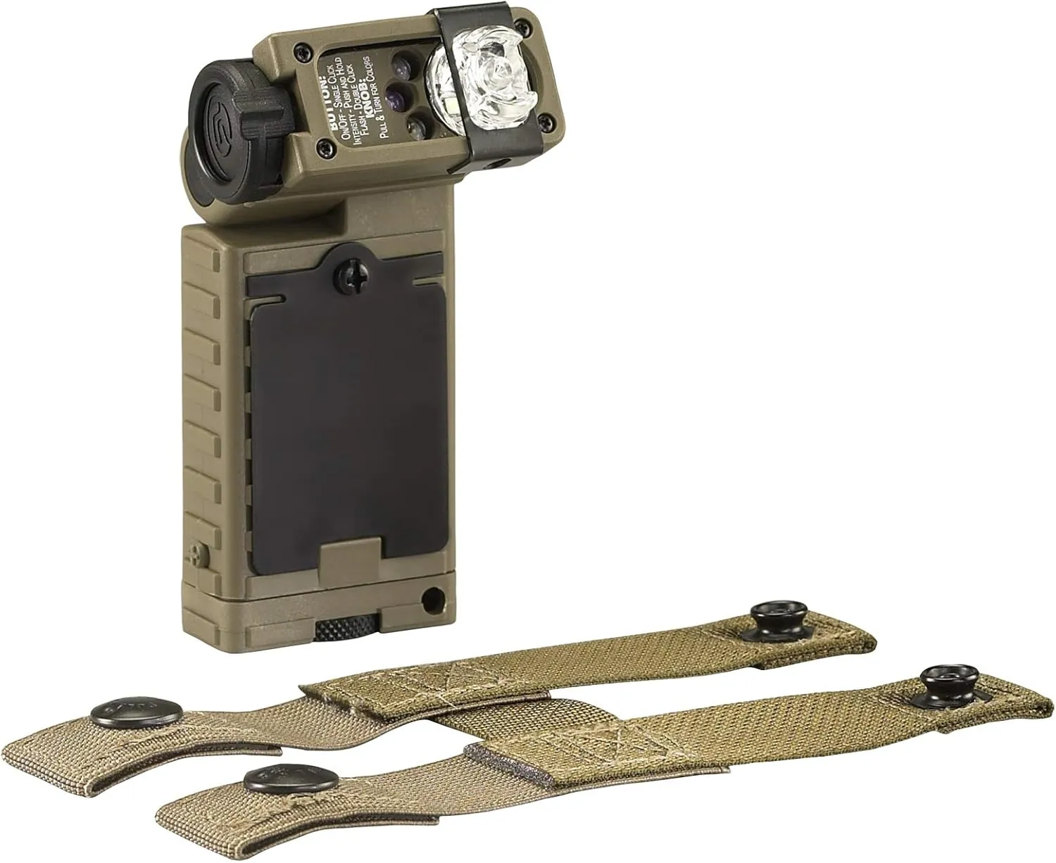 Streamlight 14065 Sidewinder 55-Lumens LED Rescue Kit Waterproof Flashlight with (2) AA Alkaline Batteries, MOLLE Retainer and Paracord in Box, Coyote