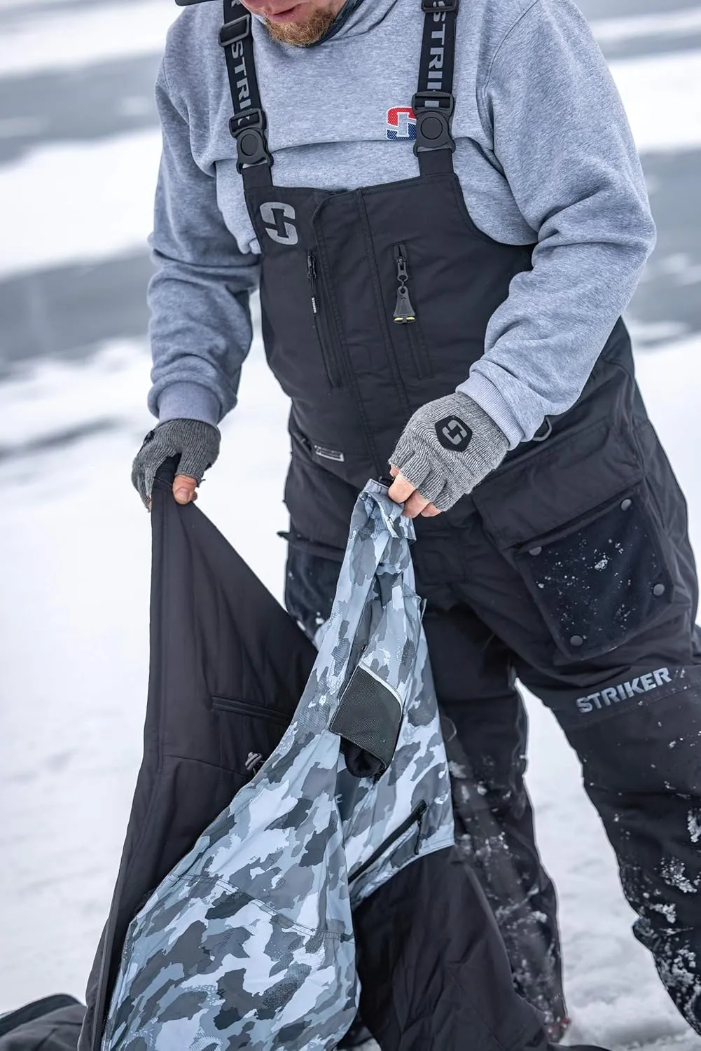 Striker Men’s Climate 3-in-1 Insulated, Waterproof Ice Fishing Jacket with Sureflote Flotation Technology