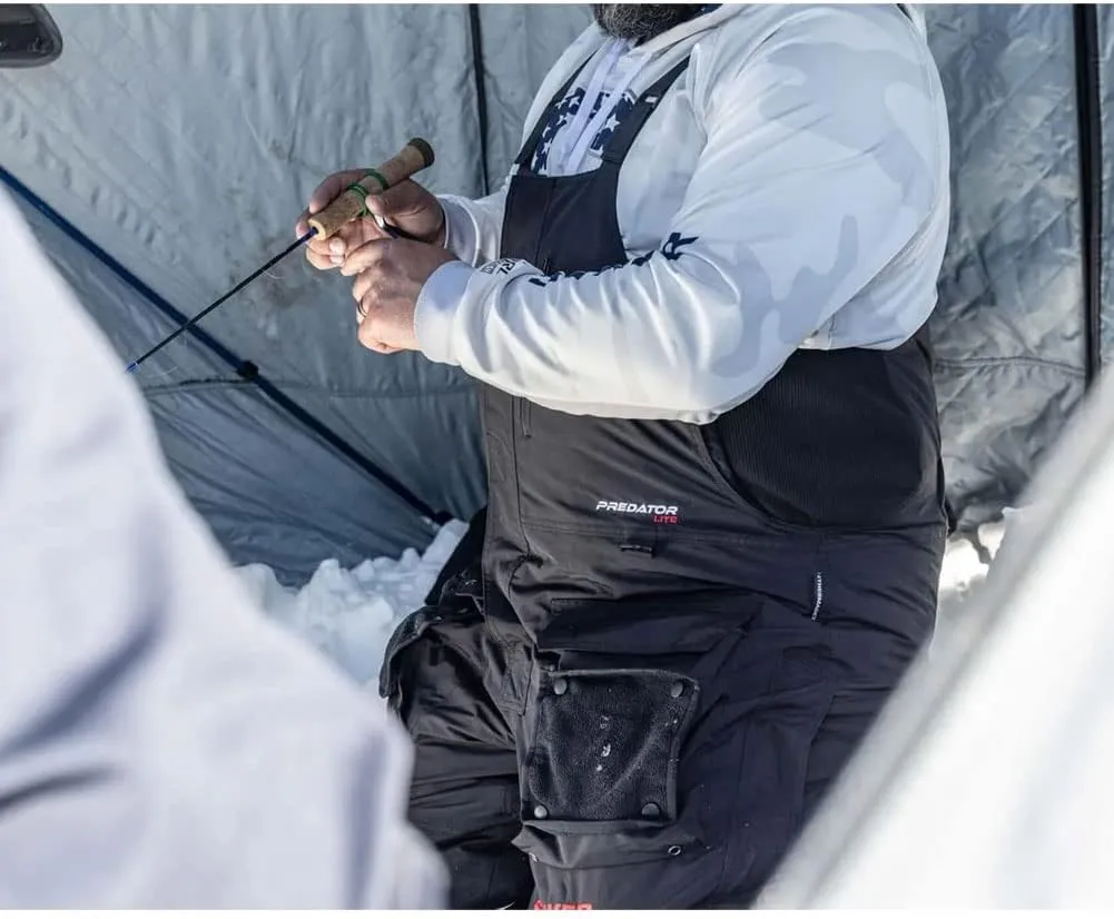 Striker Men's Prеdаtor Lite Durable Windproof Water-Resistant Outdoor Ice Fishing Bib with Sureflote Flotation Technology
