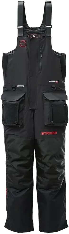 Striker Men's Prеdаtor Lite Durable Windproof Water-Resistant Outdoor Ice Fishing Bib with Sureflote Flotation Technology