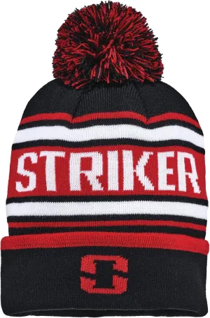 Striker Unisex Retro Pom Cuffed Winter Beanie Hat