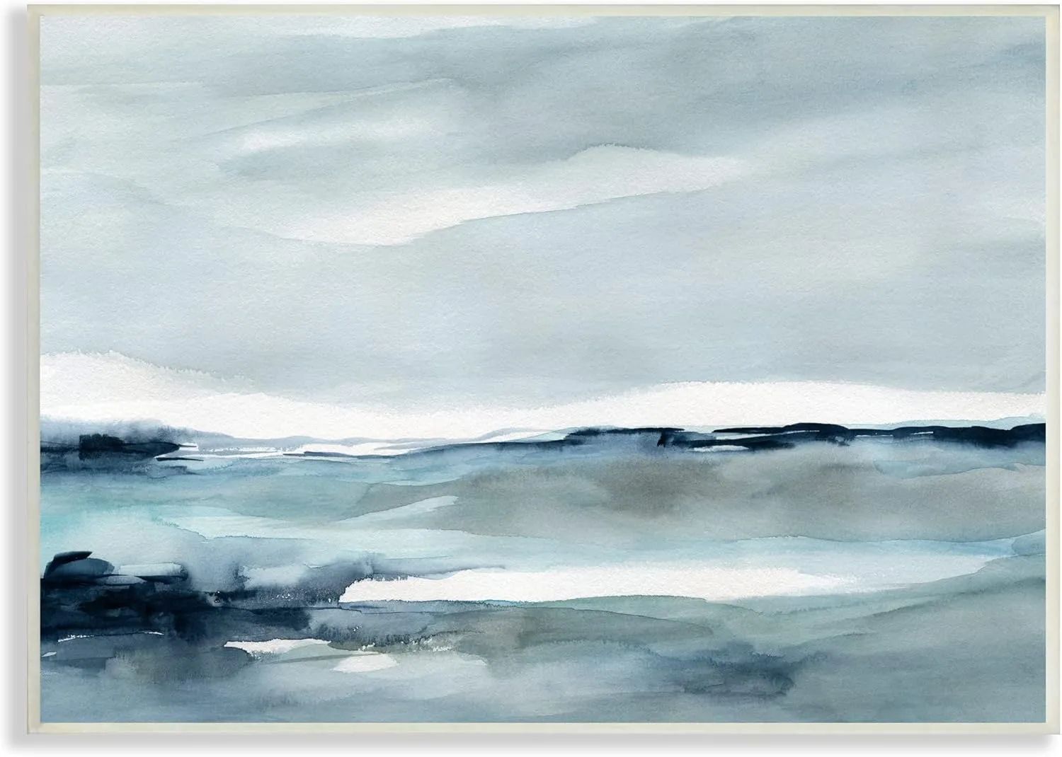 Stupell Industries Desolated Northern Polar Ocean Abstract Scenery View, Design by Carol Robinson