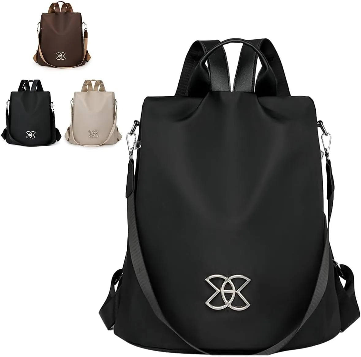 Subscrsidewa Anti-Theft Large Capacity Backpack, Anti Theft Backpack Subscrsidewa, Leisure Shoulder Bag, Large Capacity (Black)