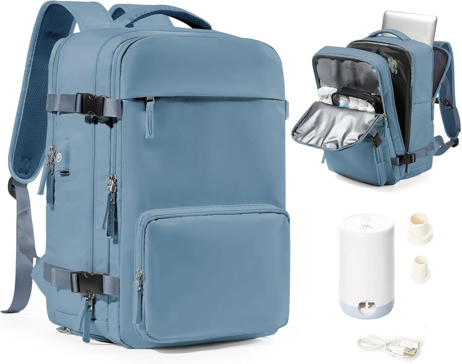 suradar Vacpack Backpack with Vacuum Seal Backpack Travel Airback Backpack with Pump Laptop Compression Backpacks