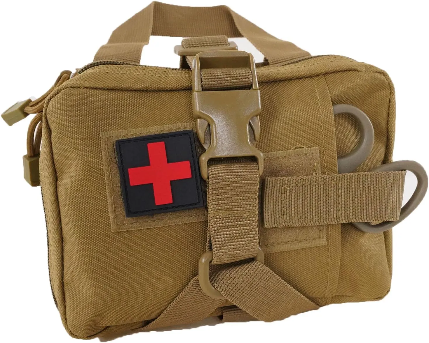 Survival First aid kit, ifak Trauma kit, Suitable for Travel, Hiking, Outdoor Camping (Khaki)