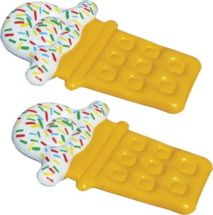 Swimline Ice Cream Dream Float Inflatable for Swimming Pools (2 Pack)