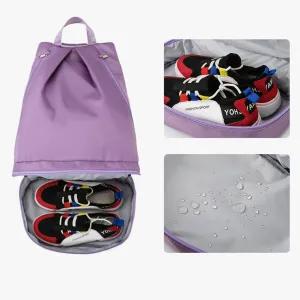 Swimming Bag Dry Wet Separation Female Sports Fitness Bag Waterproof Travel Storage Bag Yoga Bag Travel Backpack (purple)