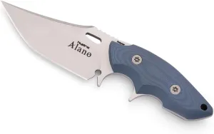 Tactical Alano Knife in Blue, Knife with Sleipner Steel Blade, G10 Handle with Exclusive Details, Kydex Sheath, The Ideal Tool for Tactical Challenges and Adventures. Made in Spain