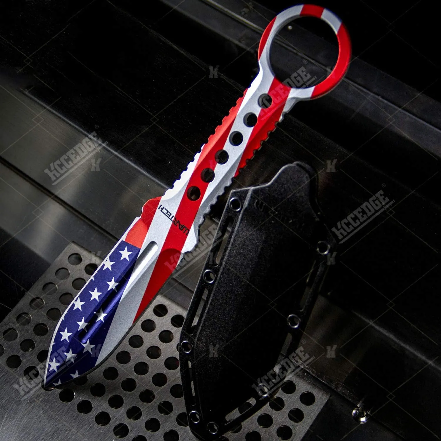 Tactical Knife Hunting Knife Survival Knife Full Tang Fixed Blade Knife Kydex Style Sheath Razor Sharp Edge Camping Accessories Camping Gear Survival Kit Survival Gear Tactical Gear 76209 (America)