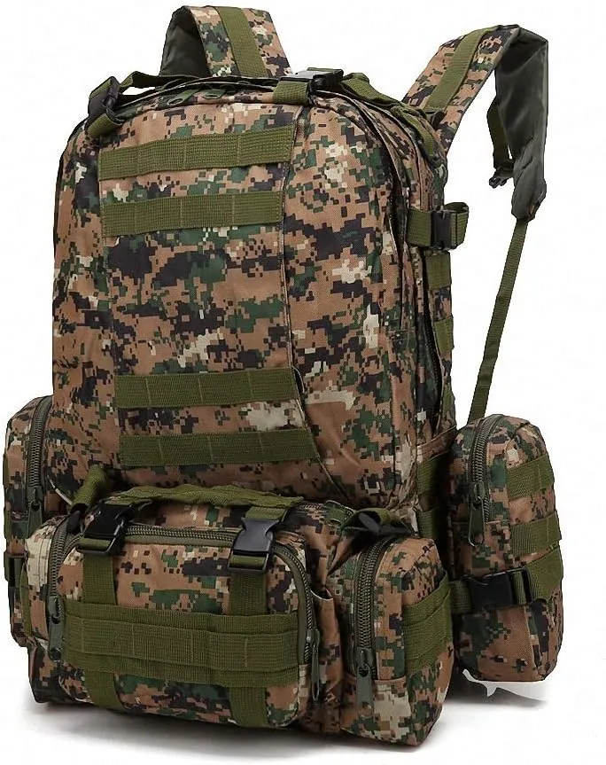 Tactical Pack Backpack Army Waterproof Bug Out Bag Outdoor Hiking Multicolor