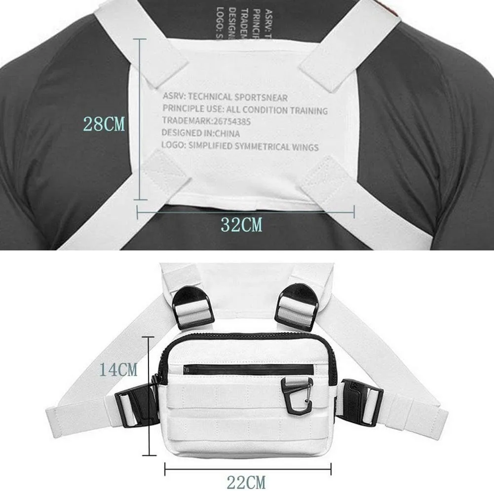 Tactical Running Backpack Vest Cell Phone and Accessories Holder Lightweight Pack for Walking Cycling